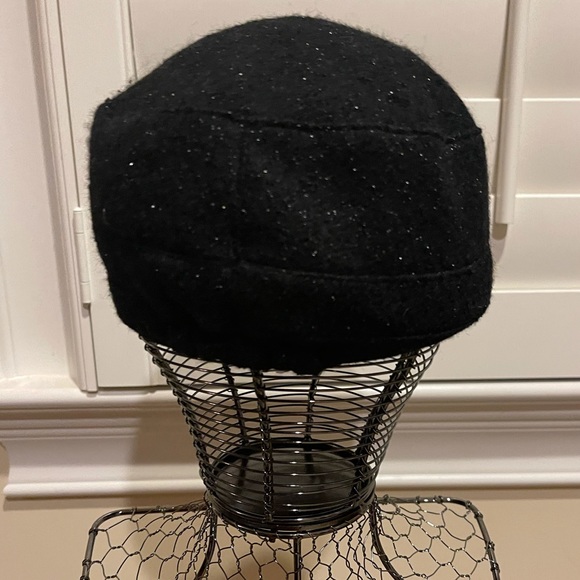 Cadet Hat with Faint Sparkles - Black - Picture 3 of 3